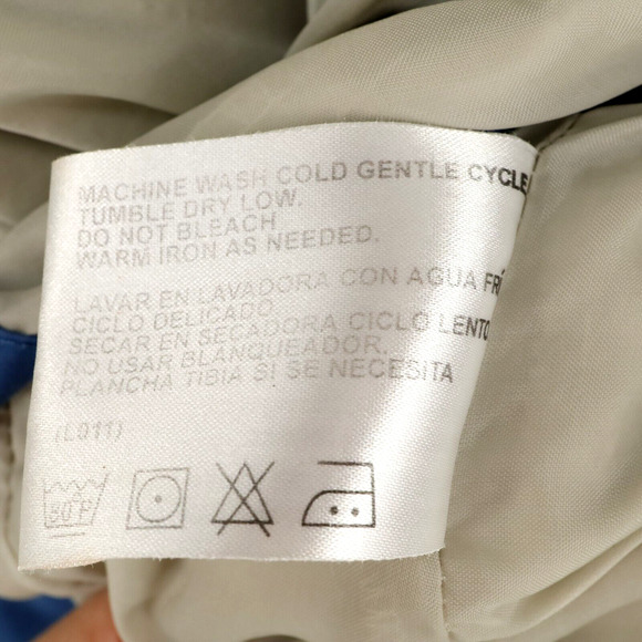 Members Only Jacket Mens Large Beige Full Zip Lightweight Pockets Lined Vintage - Picture 16 of 16